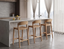 Grayson Bar Stool - Natural - 75cm Seat Height