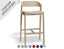 Grayson Bar Stool - Natural - Custom Upholstered