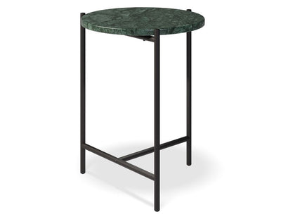 Nexus Marble Side Table - Green Guatemala