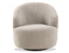 Mietta Swivel Lounge Chair - Oyster Grey
