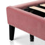 King Bed Frame - Blush Peach Velvet
