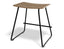 Hudson Low Stool - Black - Oak