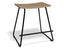 Hudson Low Stool - Black - Oak