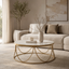 Palais Round Coffee Table Gold & Ceramic