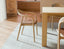 Arki Armchair - Natural - with Pad - with Black Vegan Leather Cushion