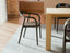 Arki Armchair - Black Ash with Pad - with Vintage Green Vegan Leather Cushion