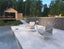 Kara Lounge Chair - Outdoor - Single - White - Granite Grey Cushions