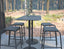 Roku Rectangle High Bar Table - Outdoor - Charcoal