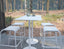 Roku Rectangle High Bar Table - Outdoor - White