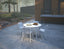 Roku Round Dining Table 120cm - Outdoor - White
