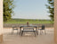 Roku Bench 120cm - Outdoor - Charcoal - Bench with Green Cushion