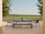 Roku Bench 190cm - Outdoor - Charcoal - Bench with Granite Grey Cushion