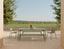 Roku Bench 190cm - Outdoor - Eucalyptus Green - Bench with Granite Grey Cushion