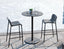 Roku Solara Compact Laminate High Bar Table - Outdoor - Charcoal