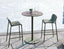 Roku Solara Compact Laminate High Bar Table - Outdoor - Eucalyptus Green