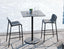 Roku Solara Compact Laminate High Bar Table - Outdoor - Charcoal