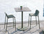 Roku Solara Compact Laminate High Bar Table - Outdoor - Eucalyptus Green