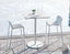 Roku Solara Compact Laminate High Bar Table - Outdoor - White