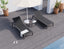 Alvor Sun Lounge - Charcoal - Black Mesh