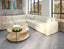 Atticus Modular Sofa - Config D or E Curved Open End - Ivory Cream