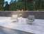 Kara Lounge Chair - Outdoor - Single - White - Granite Grey Cushions