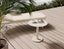 Loma Side Table Latte - Outdoor - Dune Ceramic Top