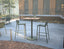 Roku High Bar Teak Table - Outdoor - Eucalyptus Green