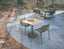 Roku Cafe Teak Table - Outdoor - Eucalyptus Green