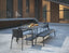 Roku Bench 190cm - Outdoor - Charcoal - Bench with Granite Grey Cushion