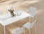 Roku Armchair - Outdoor - White - Chair with Husk Cushion