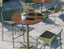 Roku Solara Compact Laminate High Bar Table - Outdoor - Eucalyptus Green