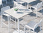 Roku Solara Compact Laminate High Bar Table - Outdoor - White