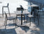 Roku Solara Compact Laminate Cafe Table - Outdoor - Charcoal