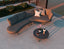 Aluna Sofa Left End Open - Charcoal - Outdoor