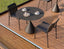 Kora Cafe Table 90cm Dia - Outdoor - Charcoal - Basalt Ceramic Top