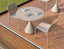 Kora Cafe Table 90cm Dia - Outdoor - Latte