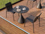 Kora Cafe Table 71cm Dia - Outdoor - Charcoal