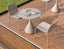 Kora Cafe Table 71cm Dia - Outdoor - Latte