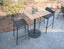Roku High Bar Teak Table - Outdoor - Charcoal