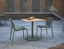 Roku Cafe Teak Table - Outdoor - Eucalyptus Green
