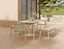 Roku Bench 120cm - Outdoor - Latte - Bench with Sandy Grey Cushion
