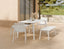 Roku Bench 120cm - Outdoor - White - Bench with Husk Cushion