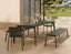 Roku Armchair - Outdoor - Charcoal - Chair with Terracotta Cushion