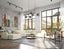 Atticus Modular Sofa - Config D or E Curved Open End - Ivory Cream