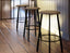 Atlas Bar Stool - Black - Fabric Seat