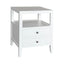 Davos White Side Table 50cm