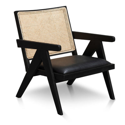 Rattan Armchair - Black