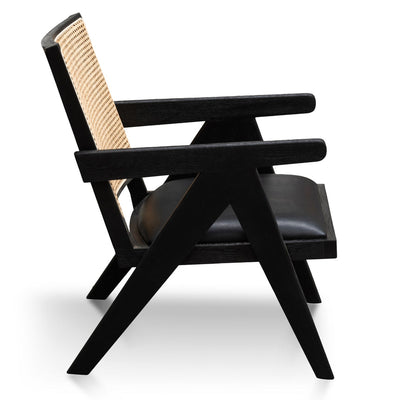 Rattan Armchair - Black