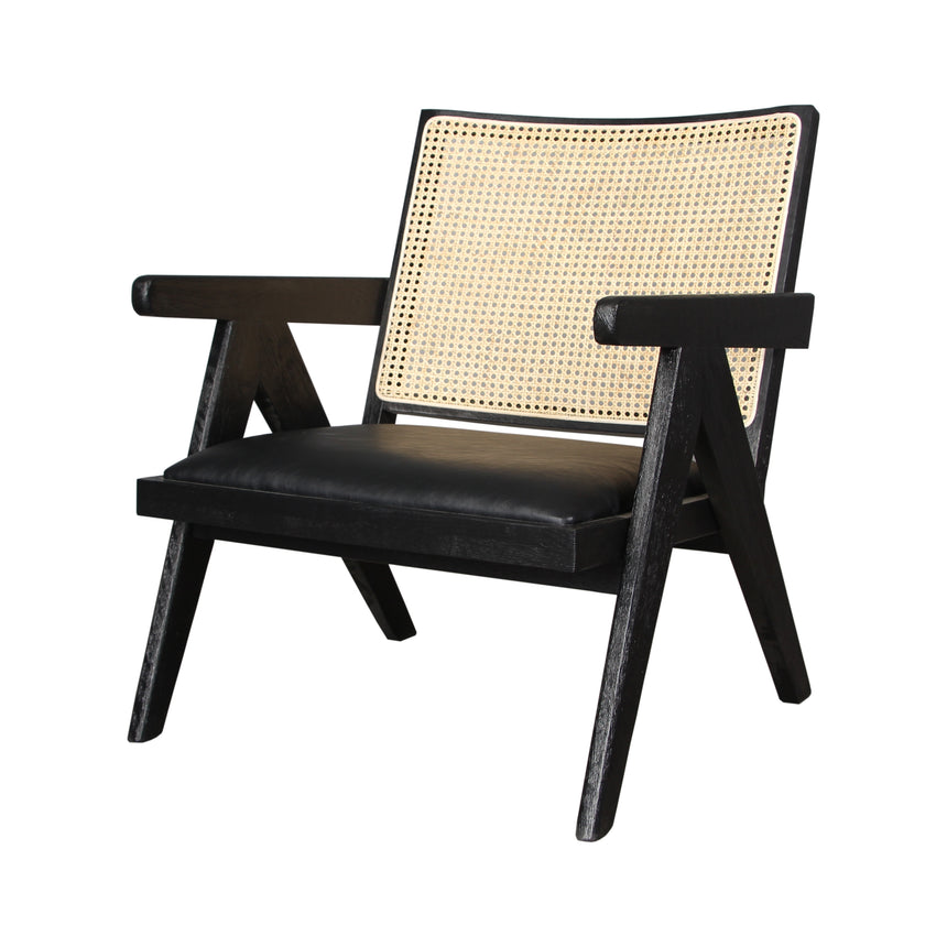 Rattan Armchair - Black