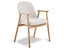 Lina Armchair - Natural - Ivory Cream Fabric
